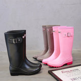 Non-slip Rain Boots Women Knee-High Water Waterproof Long Tube Rubber High Tube Galoshes Rain Shoes MartLion   