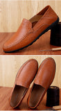 Spring Summer Men's Breathable Casual Shoes Genuine Leather Loafers Non-slip Boat Moccasins Mart Lion   