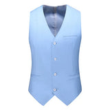 Royal Blue Vest Waistcoat Men's Slim Fit V Neck Dress Vests Formal Business Wedding Tuxedo Chaleco Hombre 6xl MartLion   