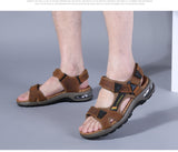 Summer Genuine Leather Men's Sandals Outdoor Non-slip Beach Summer Shoes Sneakers Mart Lion   