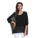 Women Blouses Style Batwing Casual Summer Blouse Shirt Woman MartLion picture color 22 6XL 