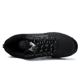 Winter Men Leather Casual Shoes Women Warm Fur Sneakers Lace Up Adult Footwear Plush Summer Walking Footwear Black Sole MartLion
