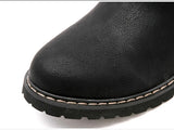 Genuine Leather Chelsea Boots Men's Winter Shoes Autumn Warm MartLion   
