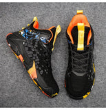 Non-slip Basketball Shoes Men's Air Shock Outdoor Trainers Light Sneakers Young Teenagers High Boots Basket Mart Lion   