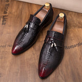 Men's Tassel Soft Moccasins Genuine Leather Casual Loafers Outdoor Driving Flats Shoes Mart Lion   