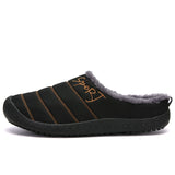 Winter Home Men's Slippers With Thick Plush Indoor Fur Slides Warm Bedroom Shoes House Slipper Mart Lion Black 5.5 CN