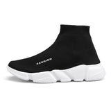 High Top Sock Sneakers Men's Shoes Unisex Basket Flying Weaving Breathable Slip On Trainers Shoes zapatillas mujer Mart Lion   