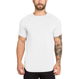  Muscleguys Summer T Shirt Men's Clothing Hip-Hop Short Sleeved Streetwear Gym Sports Slim Fit Tees Tops Mart Lion - Mart Lion