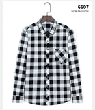 Fall Smart Casual Men's Flannel Plaid Shirt Brand Office Long Sleeve Shirt Clothes Mart Lion   