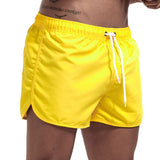 Men's sport running beach Short board pants swim trunk pants Quick-drying movement surfing shorts GYM Swimwear Mart Lion Yellow M 