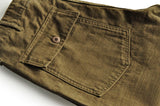 Pants Military Pants  Classic Olive Sateen Men's Baker Pants Satin Cotton Straight Fit MartLion   