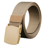 Military Men's Belt Army Belts Adjustable Belt Outdoor Travel Tactical Waist Belt with Plastic Buckle for Pants 120cm MartLion S1-Wolf Brown 120cm 120cm 