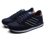 Men's Casual Running Comfort Sports Mesh Breathable Lace Up Platform Hiking Jogging Shoes Para Hombre MartLion Blue 38 