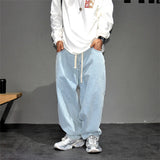 Streetwear Light Blue Baggy Jeans Man Pants Vintage Denim Trousers MartLion   