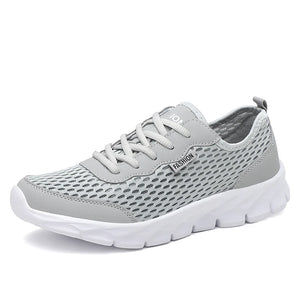 Tennis for Men's Lightweight Sneakers Breathable Outdoor Athletic Jogging Sport Running Walking Shoes MartLion Light grey 45 