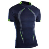  Summer Gym Shirt Sport T Shirt Men's Quick Dry Running Workout Tees Fitness Tops Short Sleeve Clothes Mart Lion - Mart Lion