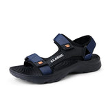 Men's Breathable Mesh Sandals Summer Lightweight Outdoor Beach Comfort Non-slip Casual Shoes MartLion Blue 7.5 