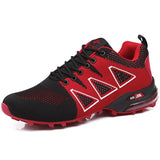 Men's Running Shoes Air cushion Jogging Training Sports Non-slip Light Casual Marathon Sneakers MartLion 808 red 39 