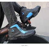 Motorcycle boots four seasonal men's high cut casual driving boots protective collision protection shoes MartLion   