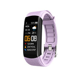 Original Fitness Smart Watch Heart Rate Monitor Weather Clock Band Sport Waterproof Smartwatch Men's Women iPhone Android 2023 MartLion PURPLE  