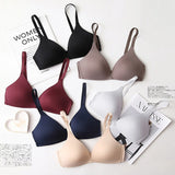 Seamless Bras for Women Push Up Bras No Wire Brassiere Bralette Three Quarters(3/4 Cup)  Lingerie MartLion   