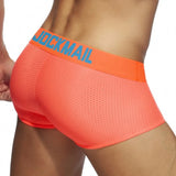 Classic Men's Underwear Sporty Breathable Mesh Boxer Briefs Transparent Underpants Gay Sissy Shorts MartLion   