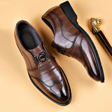 Men's Dress Shoes Patent Leather Brogue Formal Wedding Party Office Oxfords Moccasins MartLion   