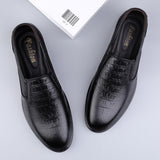 Cow Leather Dress Shoes Men's Loafers Super Soft Moccasins Footwear Formal Social Oxfords Mart Lion   