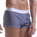 Men Cotton Boxers Shorts Loose Multicolor Male Plaid Underwear MartLion   