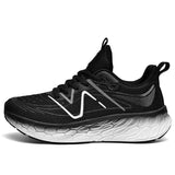 Running Shoes Men's Women Running Sneakers Light Weight Athletic Footwears Anti Slip Walking MartLion HeiBai 36 