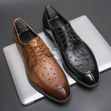 Men's Formal Shoes Lace Up Dress Split Leather Footwear Mart Lion   