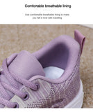 High Appearance Level Thick Sole Increase Mesh Lace-up All Non-slip Breathable Sports Women's Single Shoes MartLion   