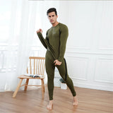  Thermal Underwear Men's Winter Inner Wear Clothes Thermo Pajamas Tight Elastic Fitness Base Layer MartLion - Mart Lion