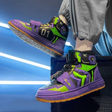 Youth Trend Skateboarding Boots High Ankle Men's Colorful Skateboard Sport Trainers MartLion   