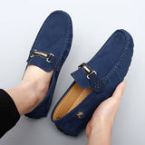 Loafers Men's Soft Breathable Moccasins Slip on Flat Shoes Wedding Party Mocasines Hombre Designer Suede Footwear Mart Lion   