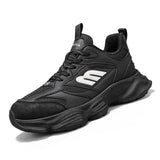 Autumn Winter Sneakers Men's Breathable Low Casual Platform Zapatillas Hombre MartLion black M01 39 CHINA