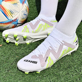 Soccer Shoes Men's Low-Top Football FG TF Kids Grass Training Soccer Sneakers Anti-Slip Ankle Cleats Boots MartLion   