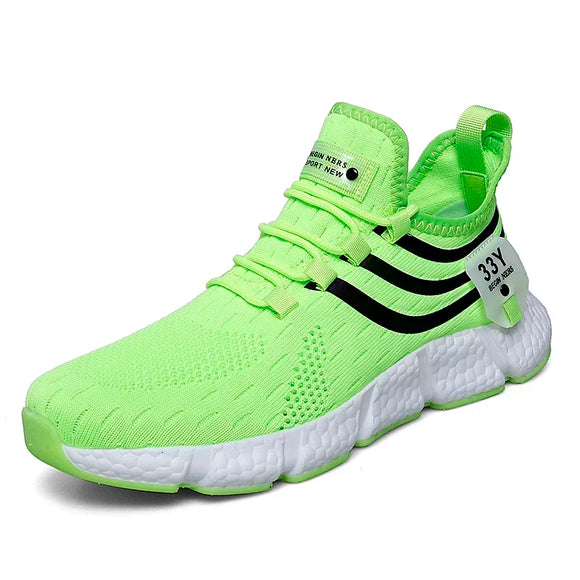 Men's Sneakers Breathable Running Shoes Outdoor Not Slip Classic Casual Tenis Masculino MartLion White Green 36 