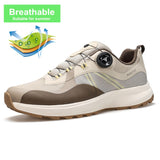 Waterproof Shoes Men's Casual sneakers Breathable Luxury Designer Sports Black Running Trainers Mart Lion Beige 340207A US 8 