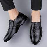 Cow Leather Dress Shoes Men's Loafers Super Soft Moccasins Footwear Formal Social Oxfords Mart Lion   