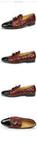 Patent Leather Sequins Patchwork Breathable Loafers Dress Shoes Men's Casual Designer Slip-On Lazy Slip on MartLion   
