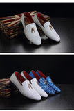 Men's Casual Shoes Sequins Bling Glitter Party Wedding Flats Light Driving Loafers Moccasins Mart Lion   