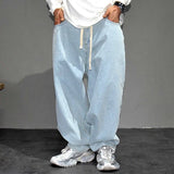 Streetwear Light Blue Baggy Jeans Man Pants Vintage Denim Trousers MartLion   