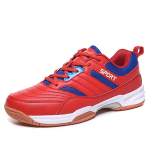 men's tennis shoes Breathable and antiskid track and field shoes Women's outdoor training MartLion Red 38 