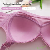 Luxury Lace Lace Without Steel Ring Women's Bra Push Up Breathable Adjustable Underwear MartLion   