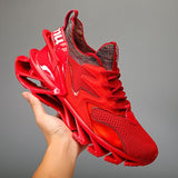 All-match Shoes Men's Blade Running Cushion Sneakers Summer Mesh Athletic Sports Jogging Gym Walking Mart Lion 8809red 7 