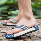 Men's Flip Flops Water Proof Summer Beach Flip Flops Casual Breathable Thicken Beach Slippers Massage Slippers Mart Lion   