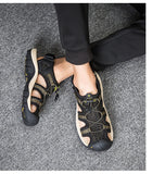 Summer Water Sandals Non-slip Elastic Band Trend Slippers Casual Men's Shoes Beach Mart Lion   