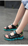 Summer Beach Water Children Sandals Shoes Lightweight Non-slip Soft Bottom Shading Leather Boys Mart Lion   