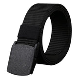 Military Men's Belt Army Belts Adjustable Belt Outdoor Travel Tactical Waist Belt with Plastic Buckle for Pants 120cm MartLion S1-Black 120120cm 120cm 